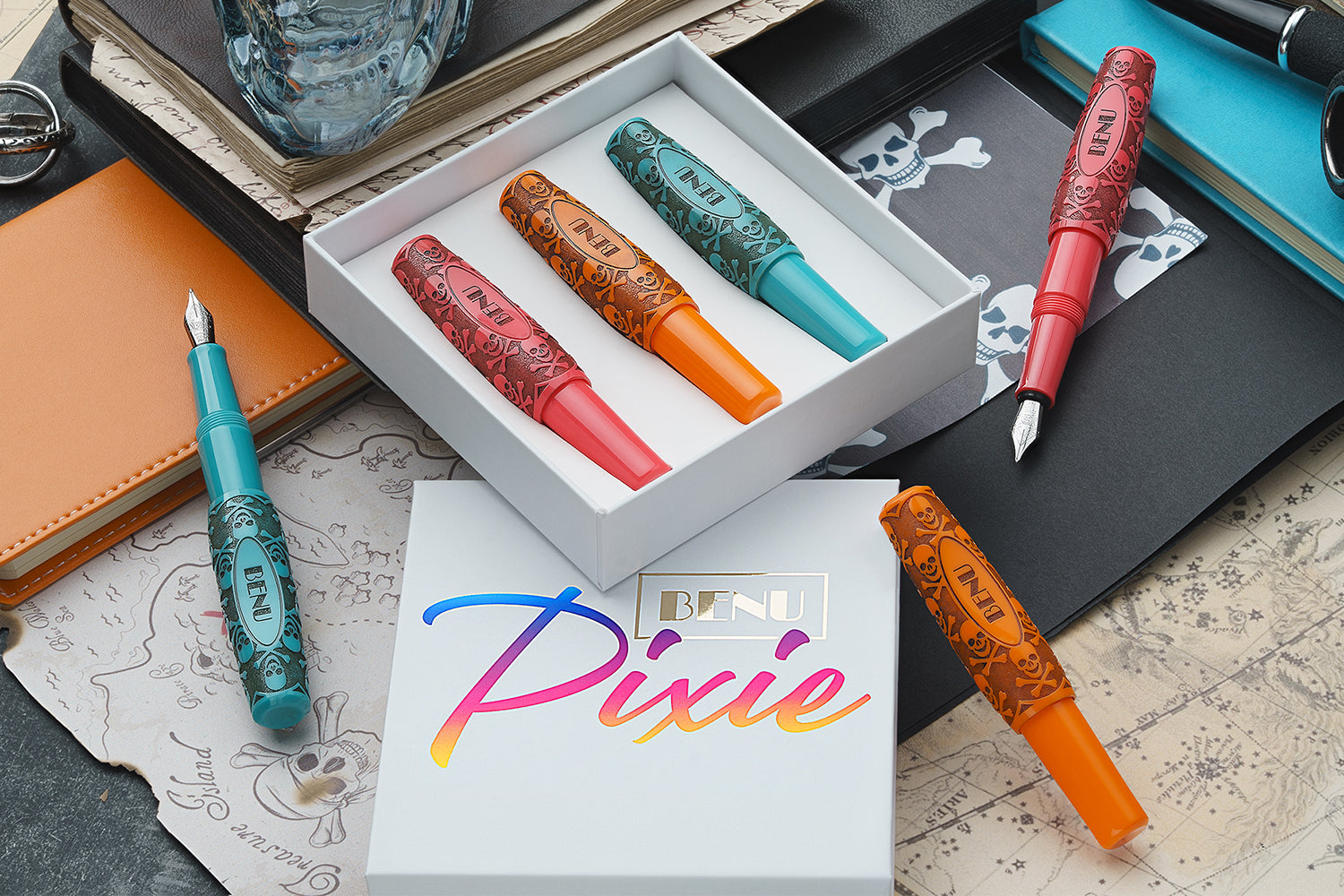 BENU Pixie Fountain Pen Set - Jolly Roger Vintage