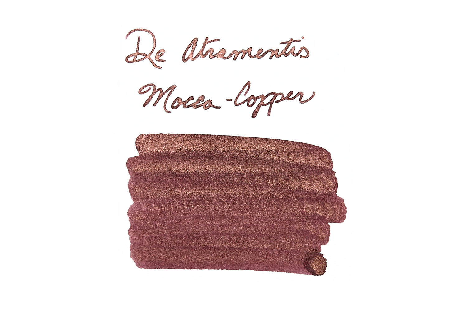 De Atramentis Pearlescent Mocca Copper - Ink Sample
