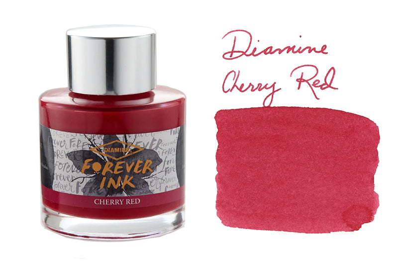 Diamine Forever Cherry Red - 50ml Bottled Ink