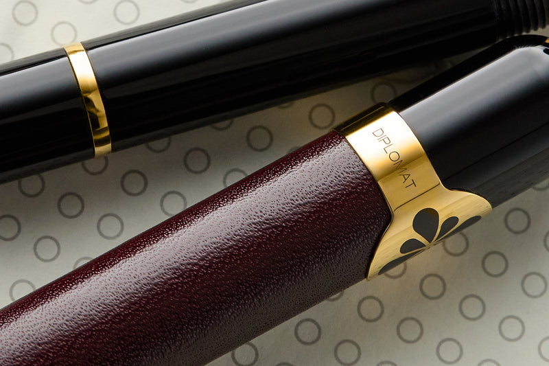 Diplomat XO Fountain Pen - Leather Dark Red (Special Edition)