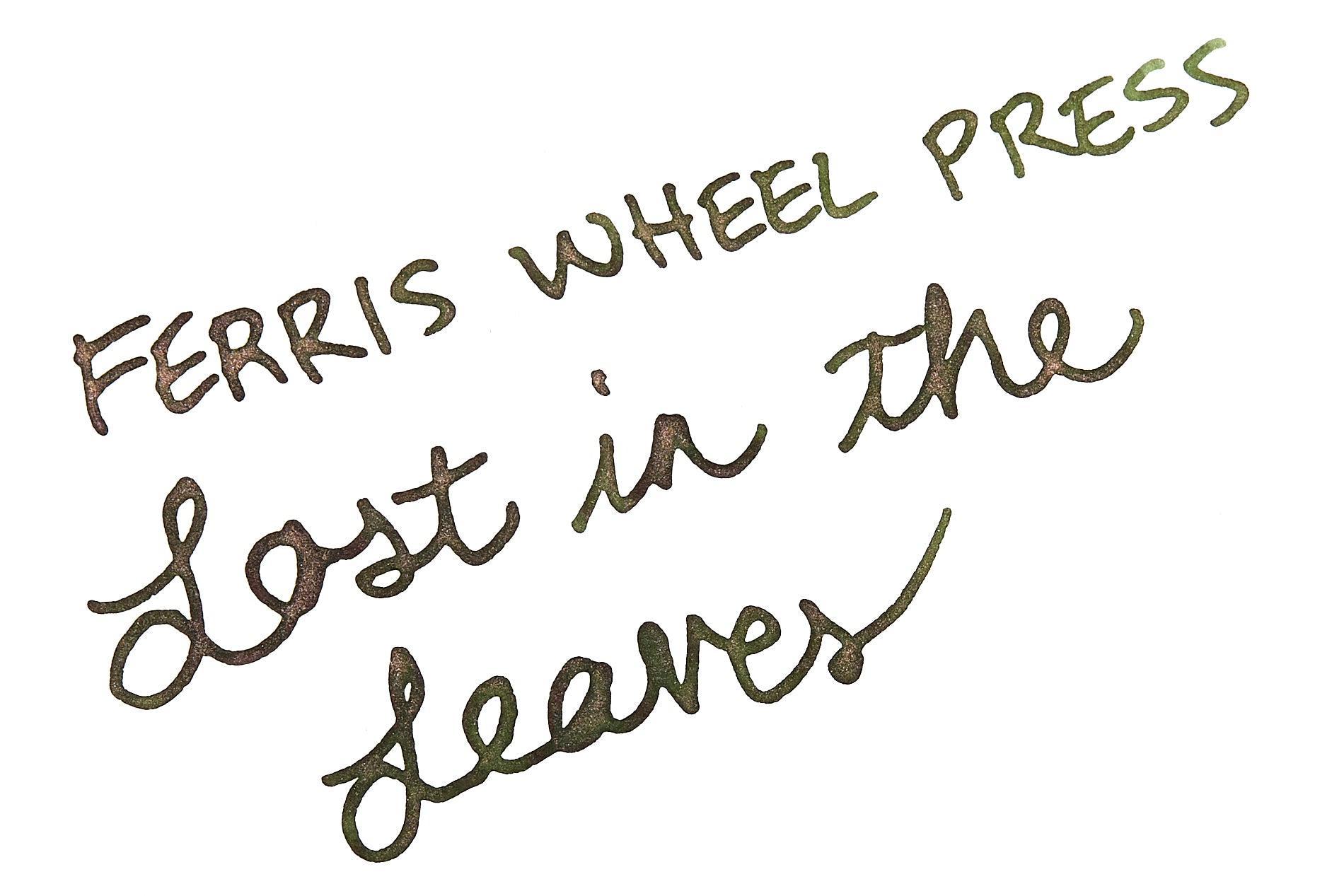 Ferris Wheel Press Lost in the Leaves - Ink Sample