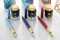 Ferris Wheel Press Superman Edition Marquise Fountain Pen & Ink Set - Fortress of Solitude