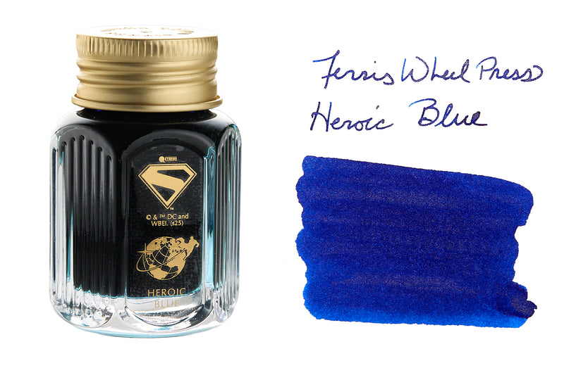 Ferris Wheel Press Superman Edition Marquise Fountain Pen & Ink Set - A View From Above