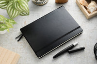 Leuchtturm1917 Medium A5 2025-2026 Weekly Planner & Notebook 18 Months - Black, Lined