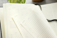 Leuchtturm1917 Medium A5 2025-2026 Weekly Planner & Notebook 18 Months - Black, Lined