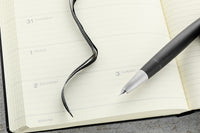 Leuchtturm1917 Medium A5 2025-2026 Weekly Planner & Notebook 18 Months - Black, Lined