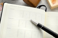 Leuchtturm1917 Medium A5 2025-2026 Weekly Planner & Notebook 18 Months - Black, Lined