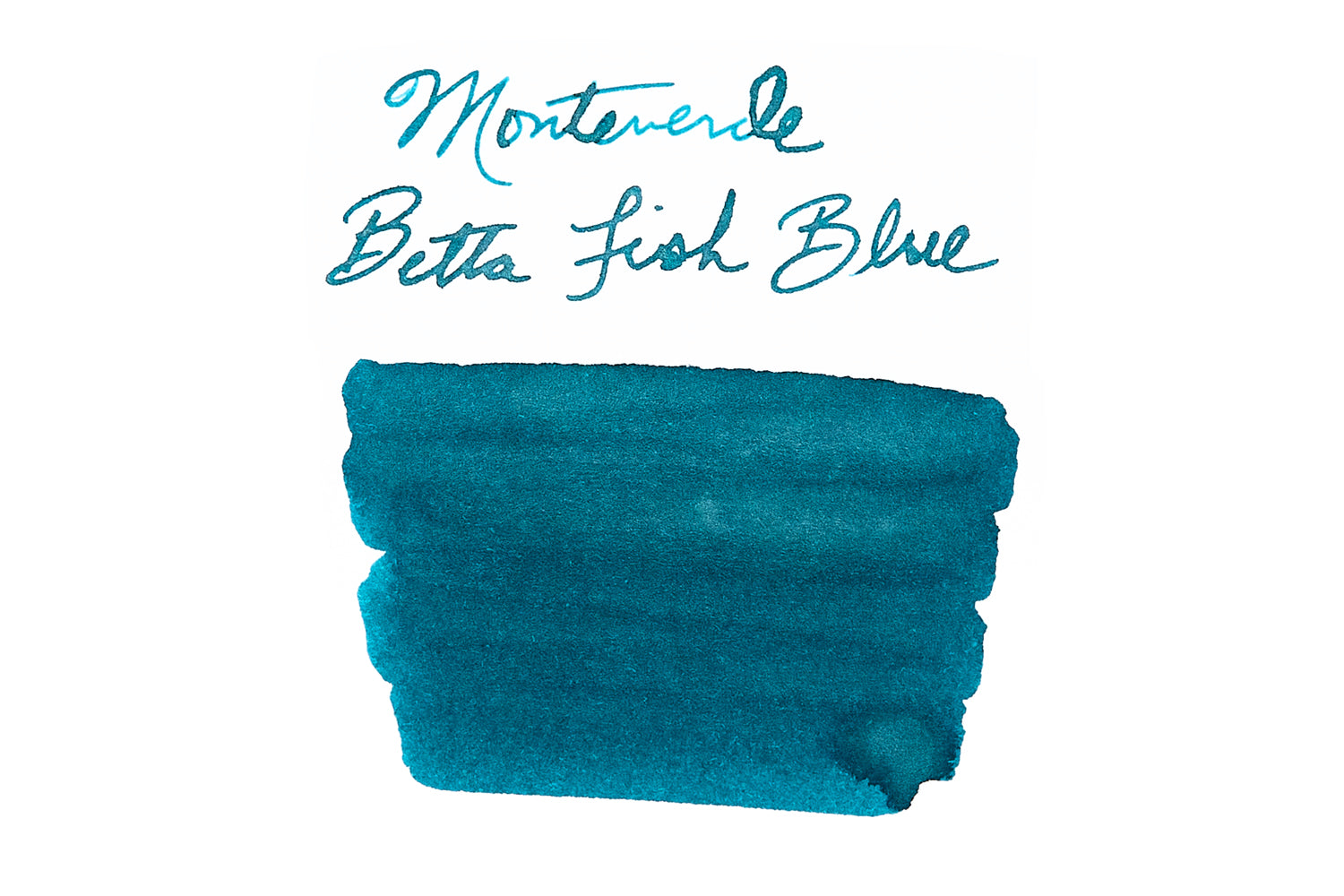 Monteverde Betta Fish Blue - Ink Sample