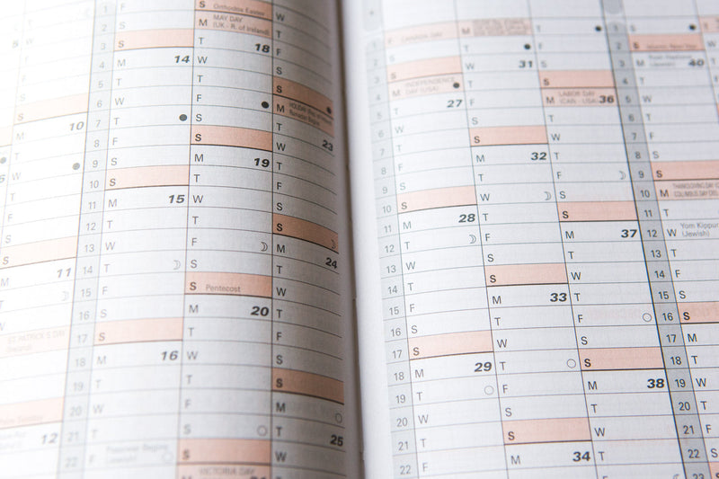 Rhodia 2026 Weekly Planner - Titanium