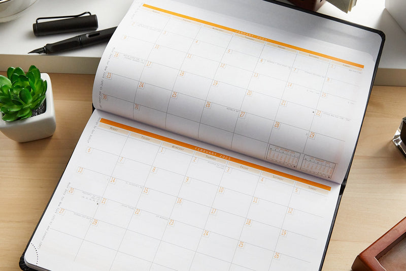 Rhodia 2026 Weekly Planner - Titanium