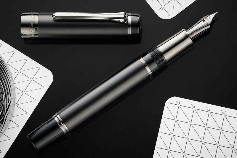 Sailor CYLINT Fountain Pen - Matte Black Stainless Steel