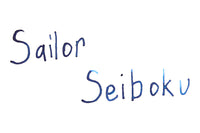 Sailor Seiboku Pigmented Blue Black - Ink Sample