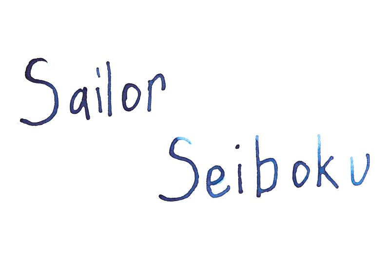 Sailor Seiboku Pigmented Blue Black - Ink Sample