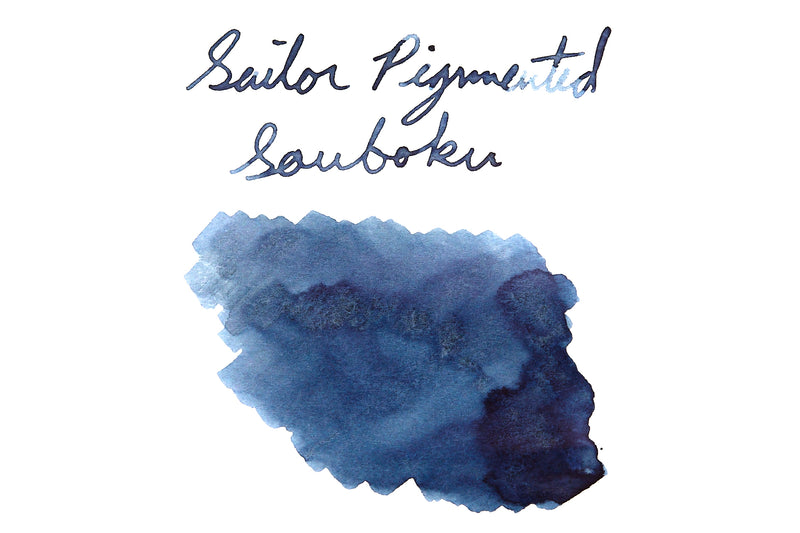 Sailor Souboku Pigmented Deep Blue - Ink Sample
