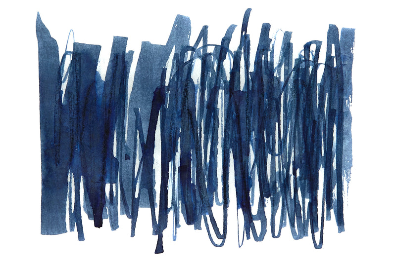 Sailor Souboku Pigmented Deep Blue - Ink Sample