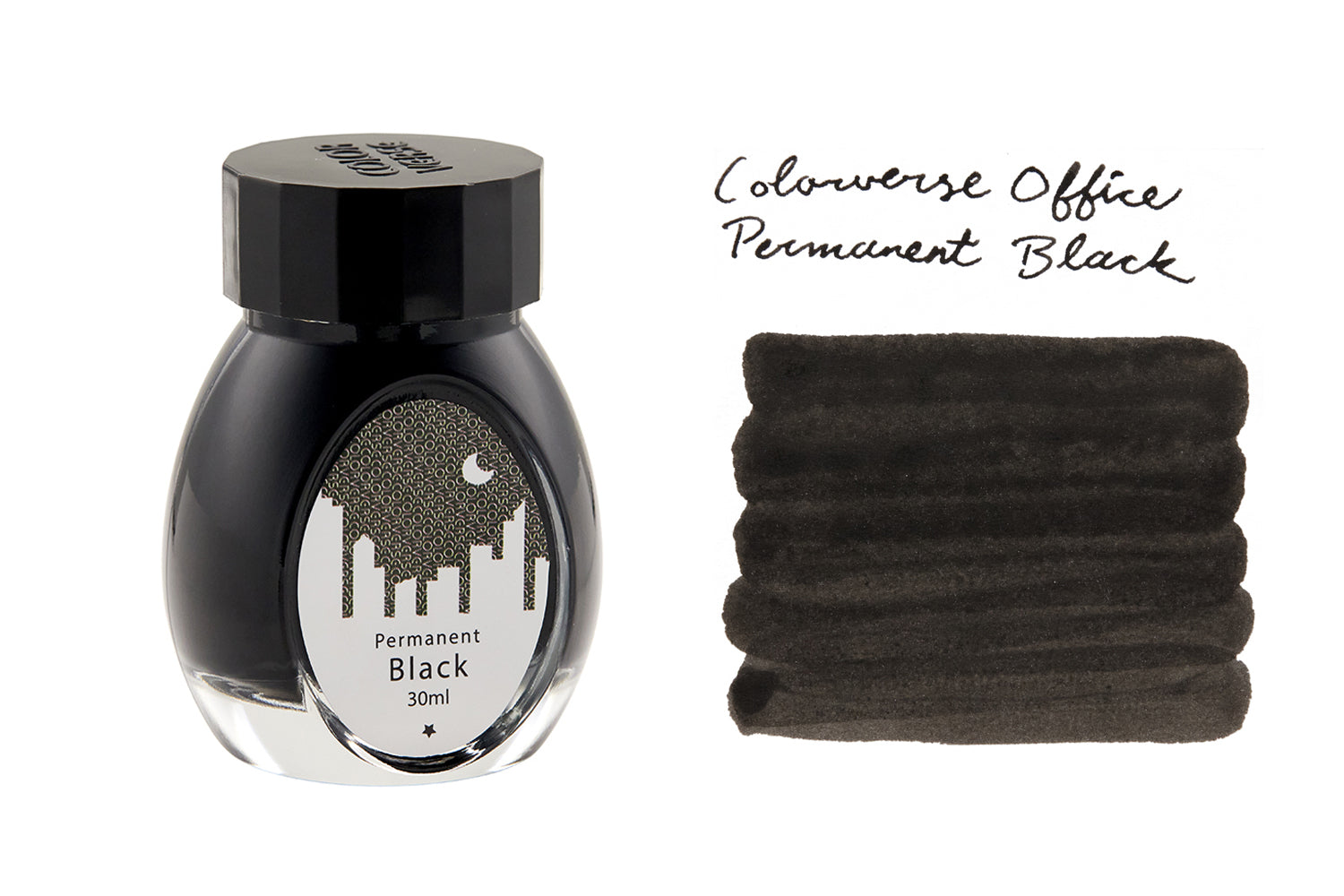 Colorverse Office Series Permanent Black - 30ml Bottled Ink