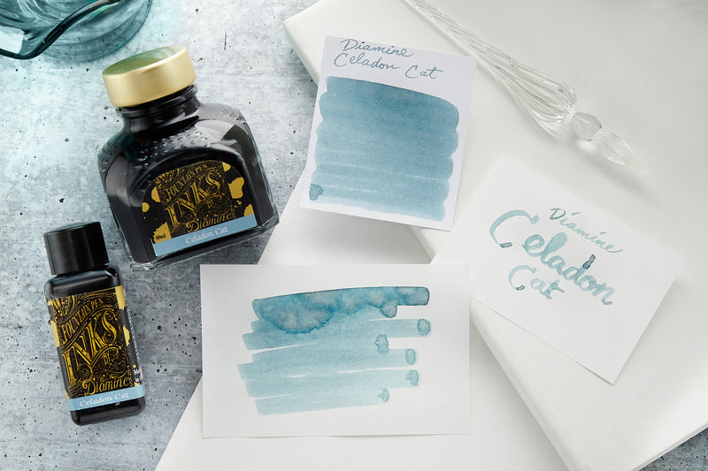 Diamine Celadon Cat: Ink Review