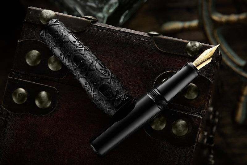 BENU Pixie Fountain Pen - Jolly Roger Black