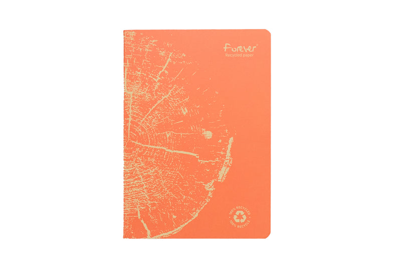 Clairefontaine Forever Recycled Staplebound A5 Notebook - Rust Orange