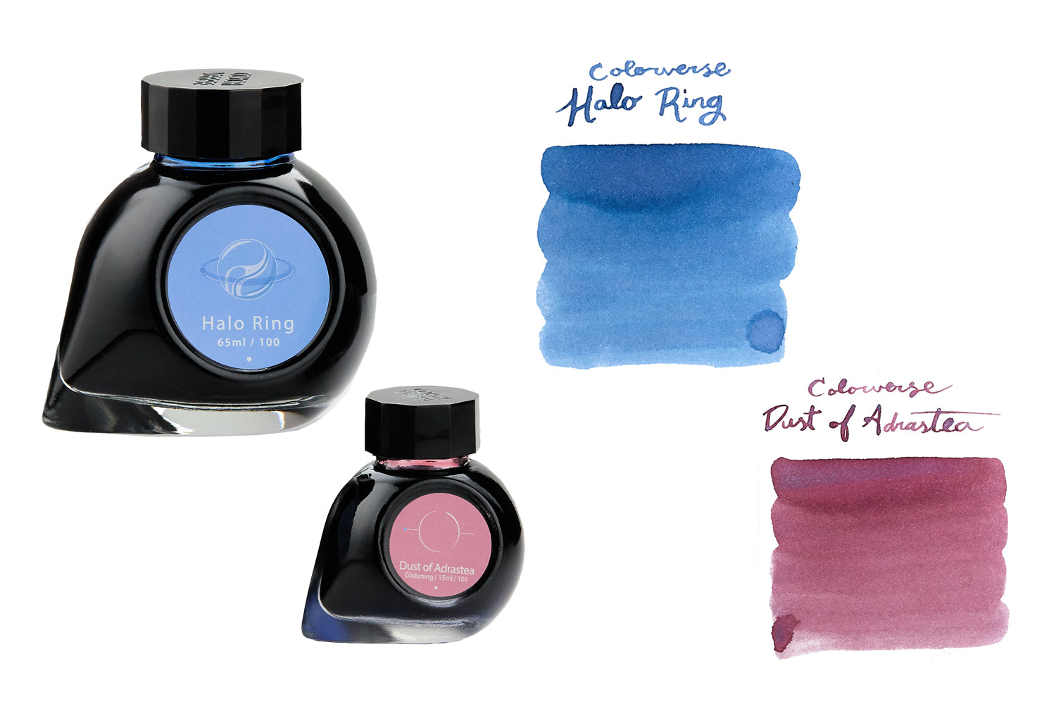 Colorverse Halo Ring & Dust of Adrastea Glistening - 65ml +15ml Bottled Ink