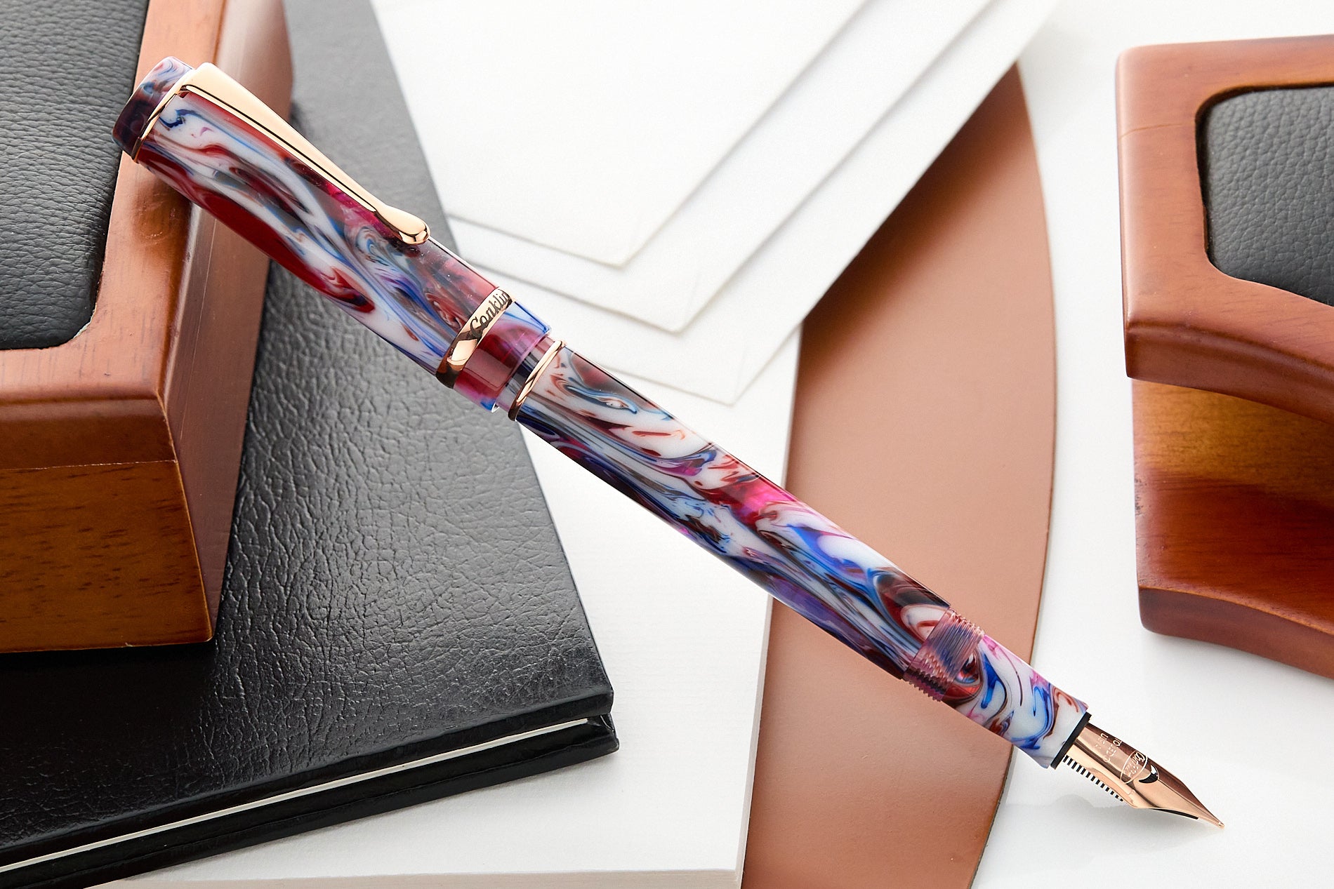 Conklin Duragraph Fountain Pen - Amethyst Whirlwind (Special Edition)