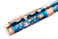 Conklin Endura Deco Crest Fountain Pen - Demo/Blue/Rosegold