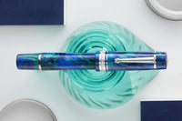 Delta DV Original Oversize Fountain Pen - Riviera Blue / Palladium (Limited Edition)