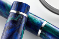 Delta DV Original Oversize Fountain Pen - Riviera Blue / Palladium (Limited Edition)