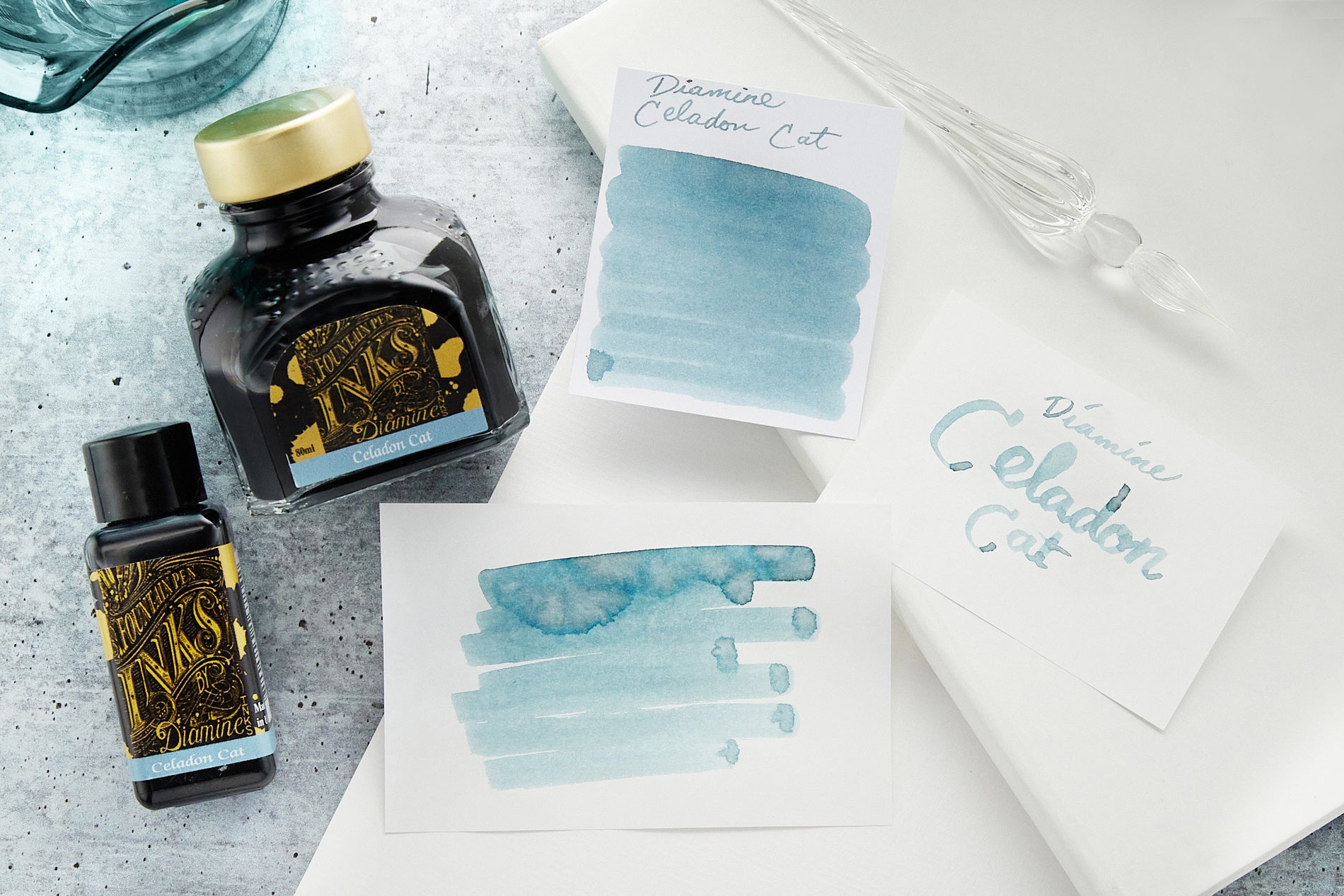 Diamine Celadon Cat - 30ml Bottled Ink