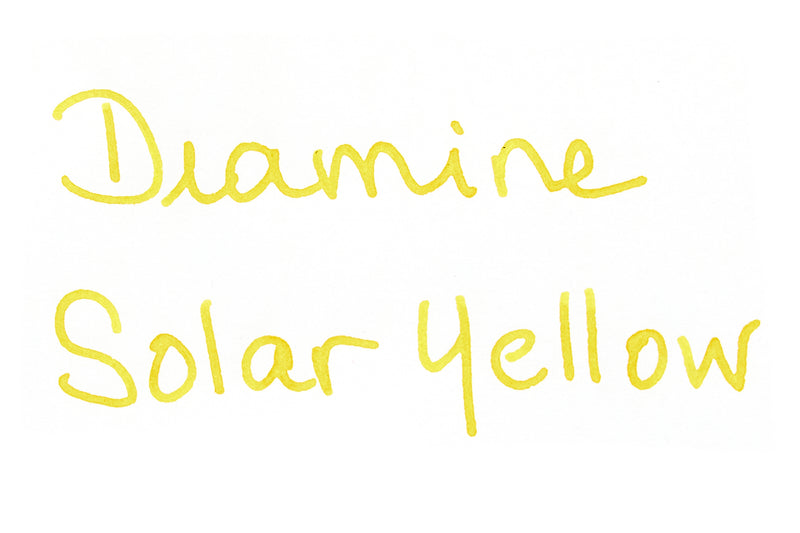 Diamine Forever Solar Yellow - Ink Sample