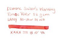 Diamine Sailor's Warning - Ink Sample