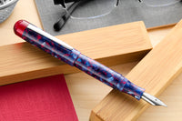 Edison Comet Fountain Pen - Cobalt Magma