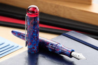 Edison Comet Fountain Pen - Cobalt Magma