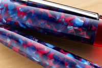 Edison Comet Fountain Pen - Cobalt Magma