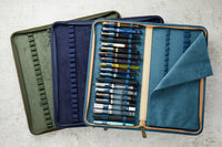 Esterbrook 40 Pen Zipper Canvas Pen Case - Navy