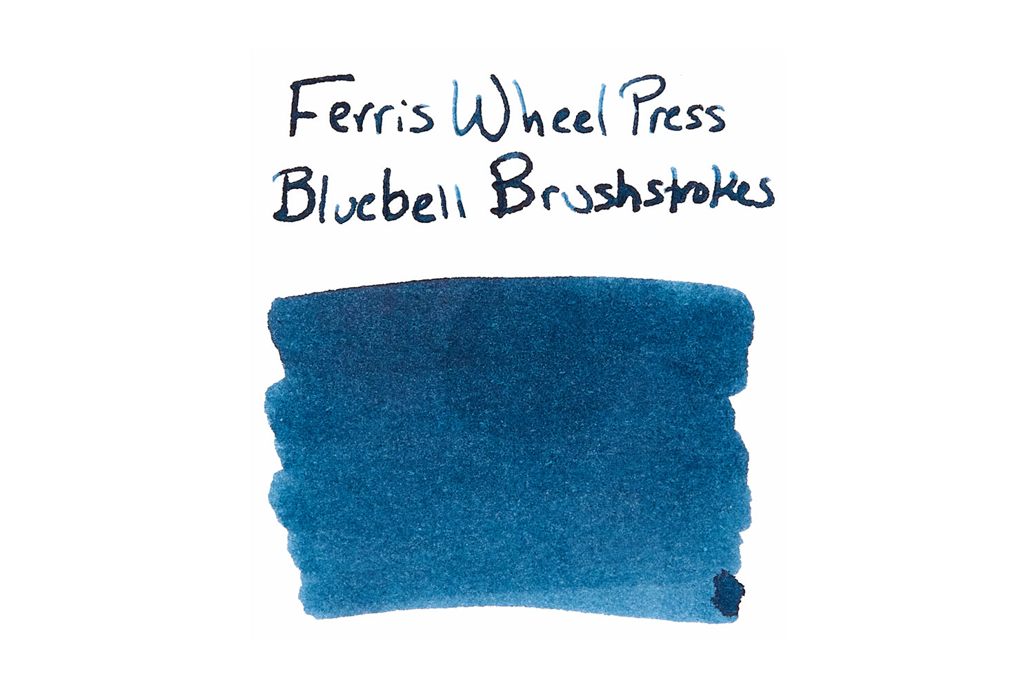 Ferris Wheel Press Bluebell Brushstrokes fountain pen ink