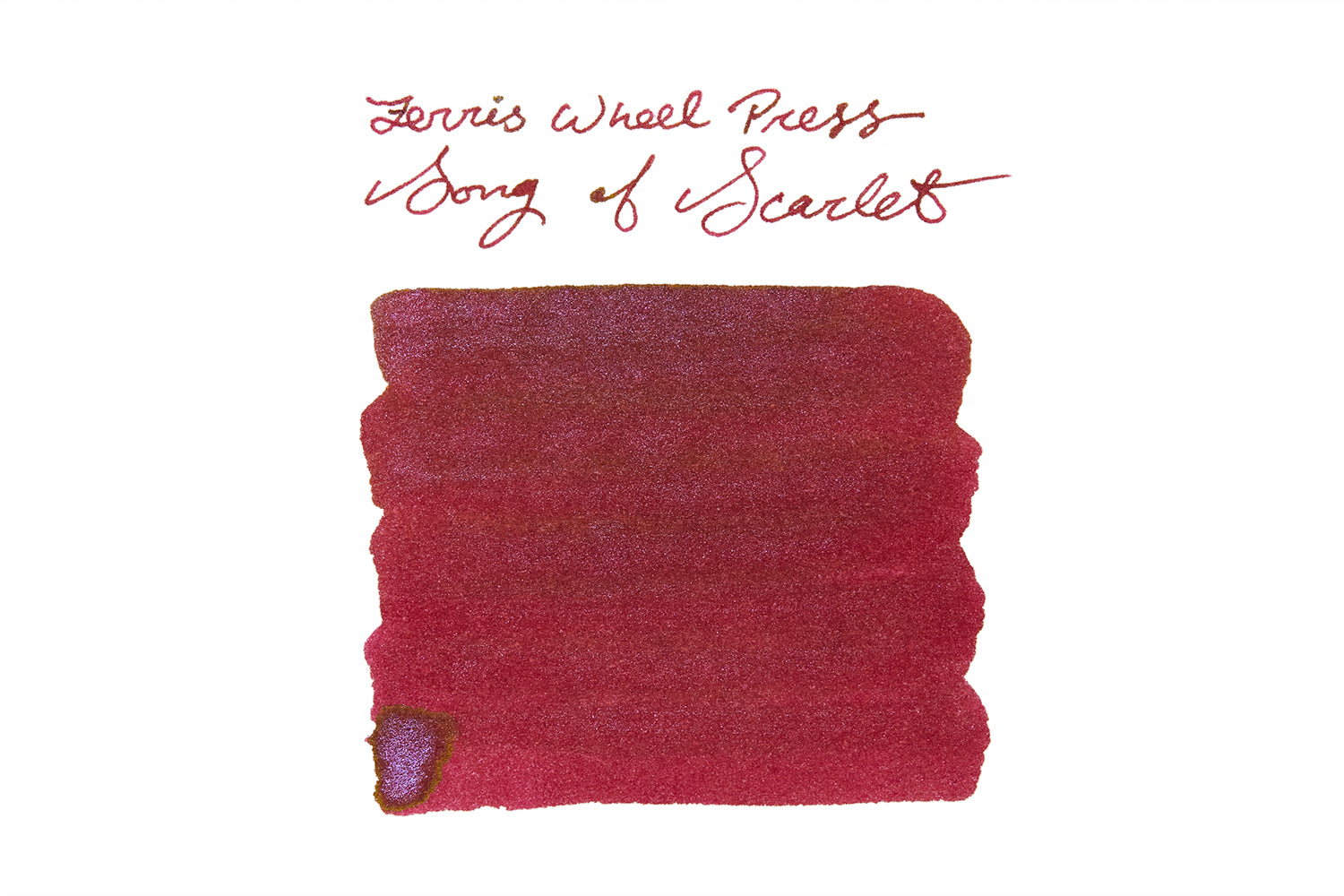 Ferris Wheel Press Song of Scarlet fountain pen ink