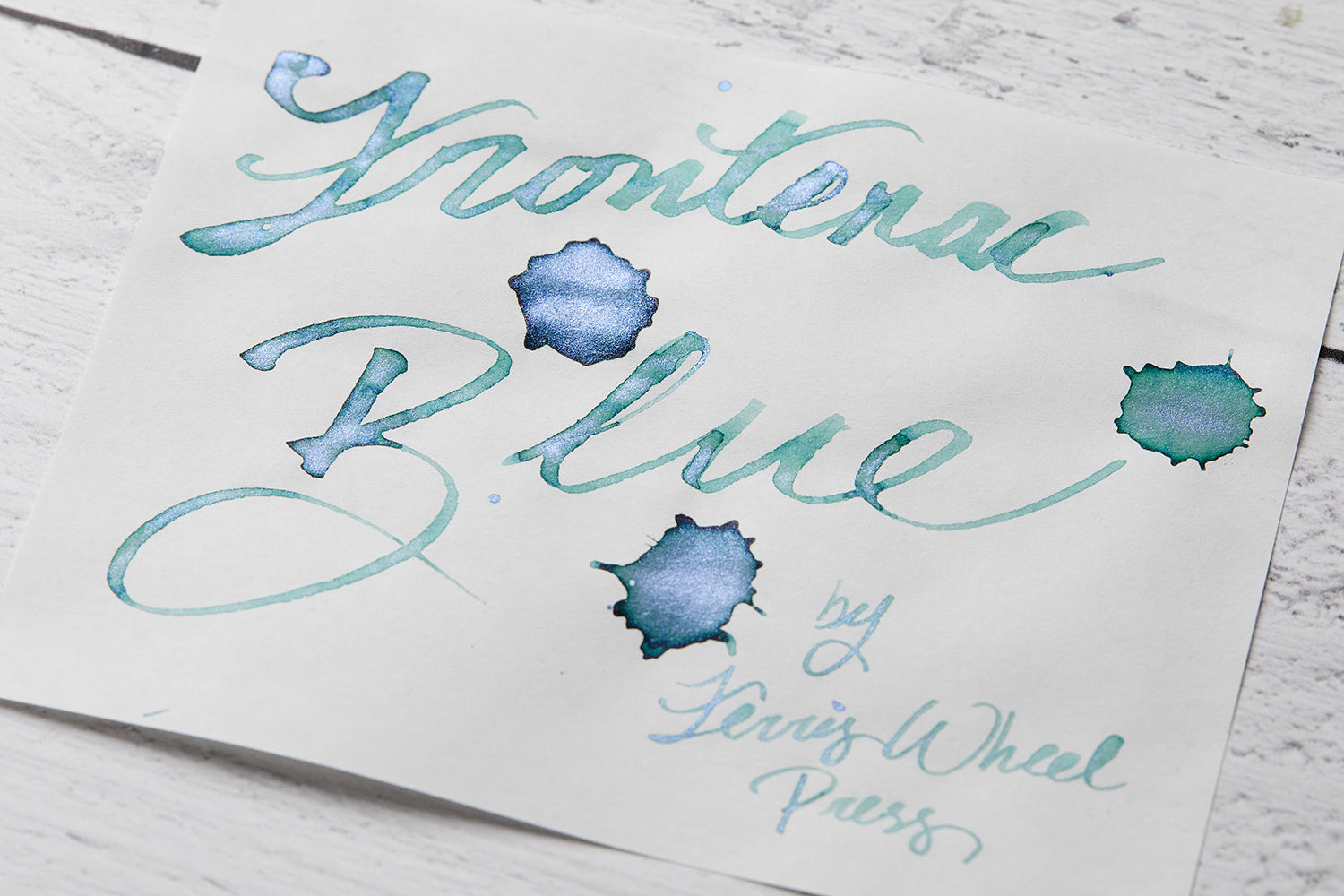 Ferris Wheel Press Frontenac Blue fountain pen ink