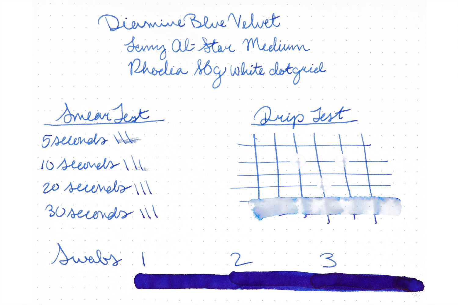 Diamine Blue Velvet fountain pen ink