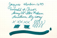 Jacques Herbin 1670 Emerald of Chivor - Ink Sample