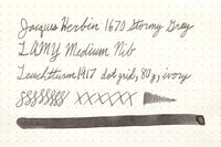 Jacques Herbin 1670 Stormy Grey - Ink Sample