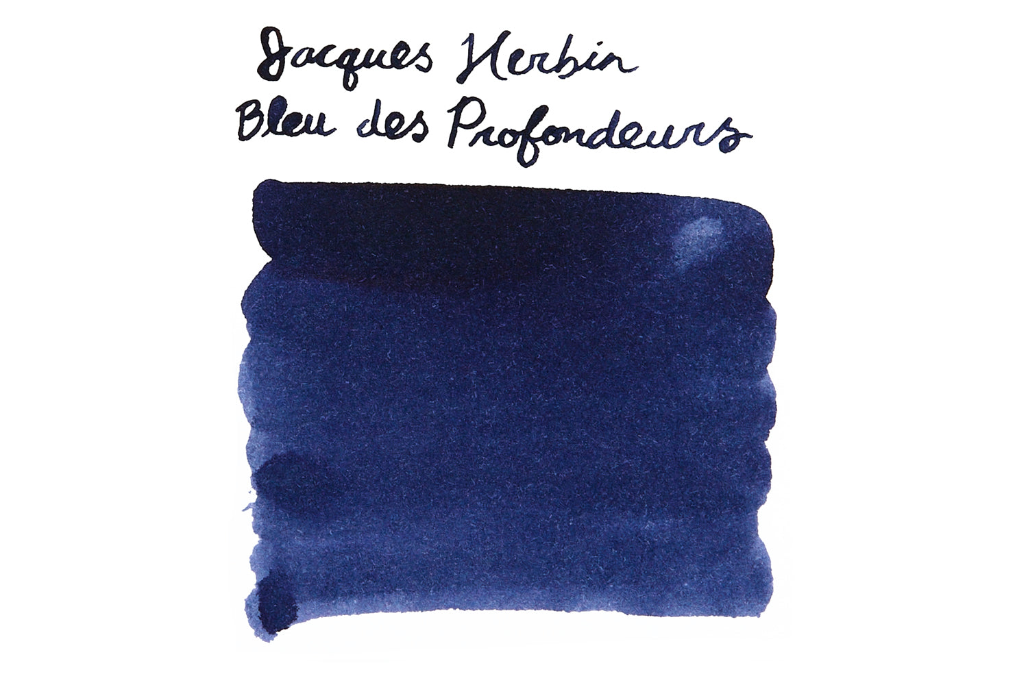 Jacques Herbin Bleu Des Profondeurs ink swab