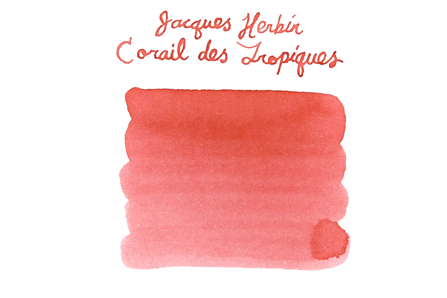 Jacques Herbin Corail des Tropiques ink swab