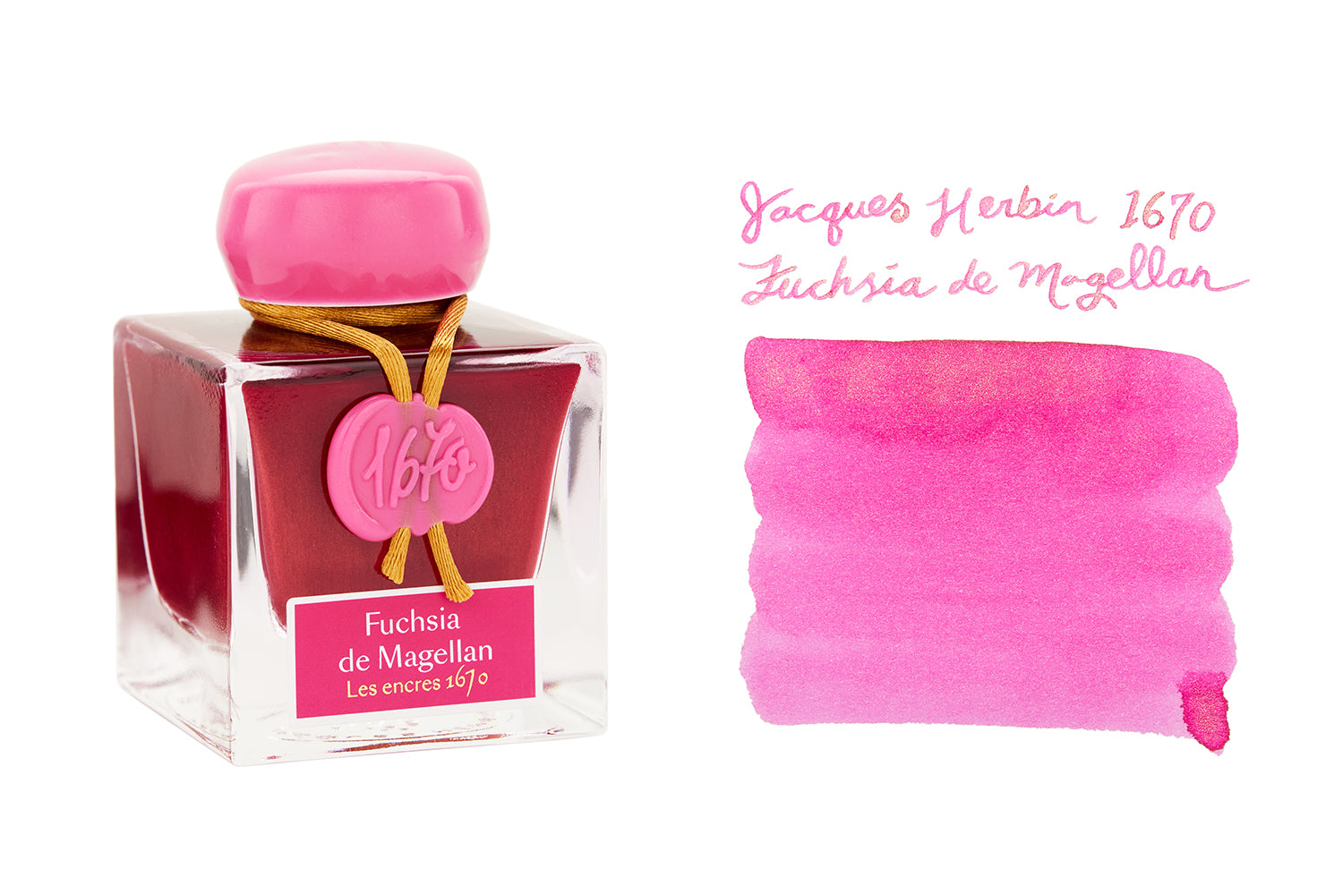 Jacques Herbin 1670 Fuchsia de Magellan - 50ml Bottled Ink