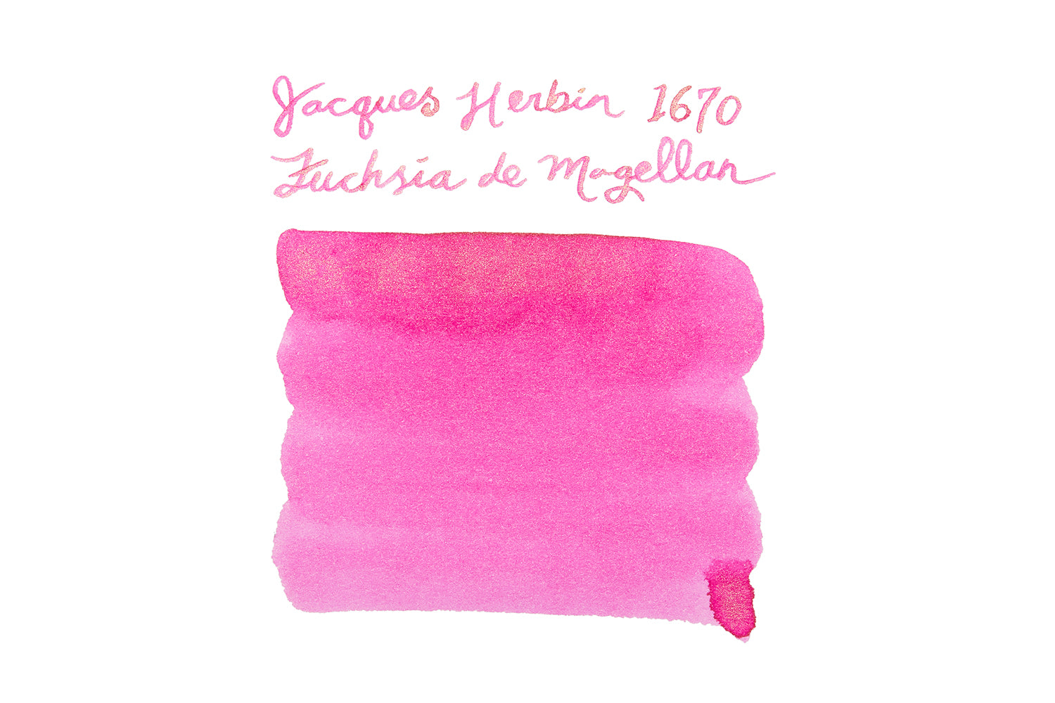 Jacques Herbin 1670 Fuchsia de Magellan fountain pen ink