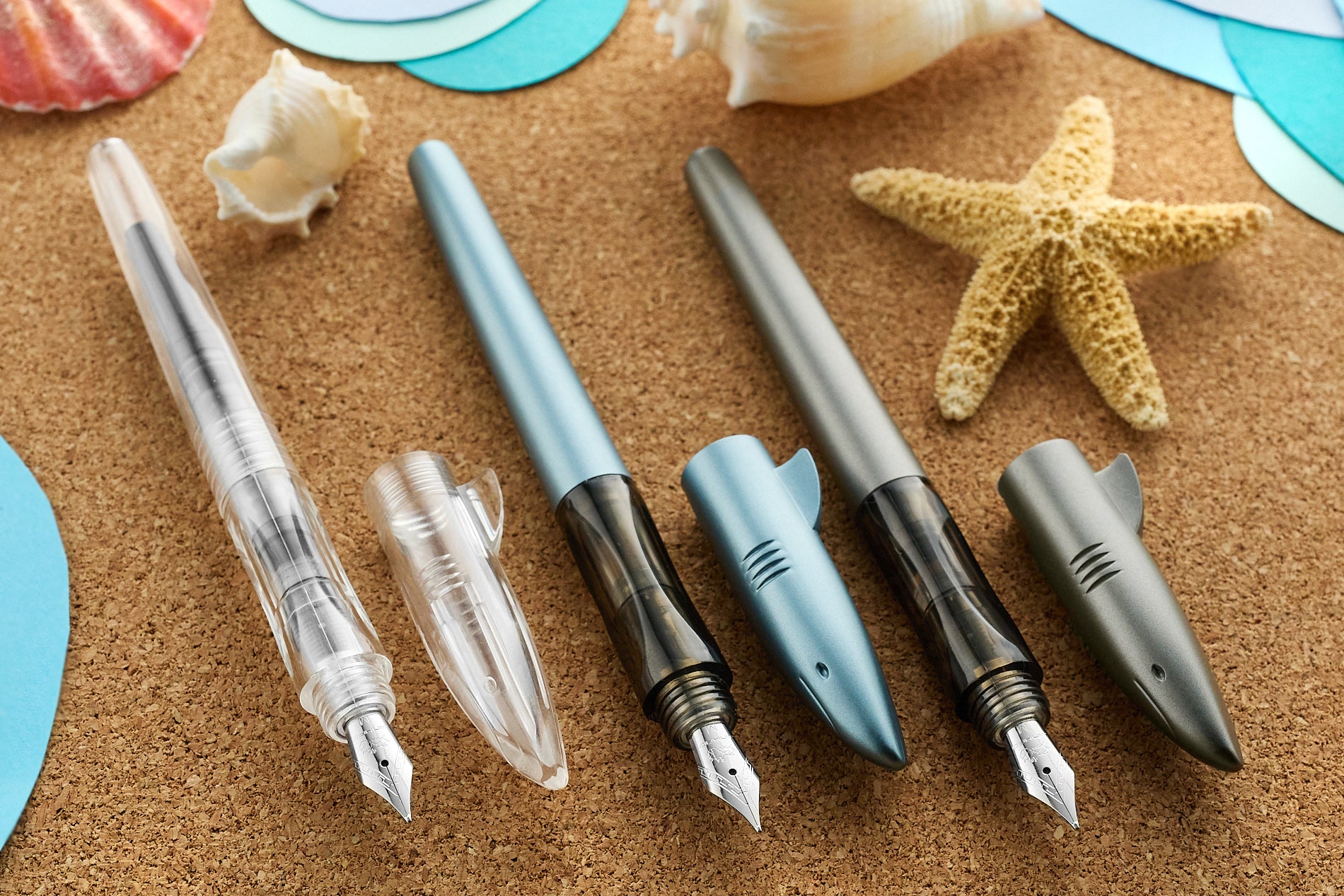 Jinhao-993-Shark-Matte-Blue-Green-Transparent-_5Nib-group-3