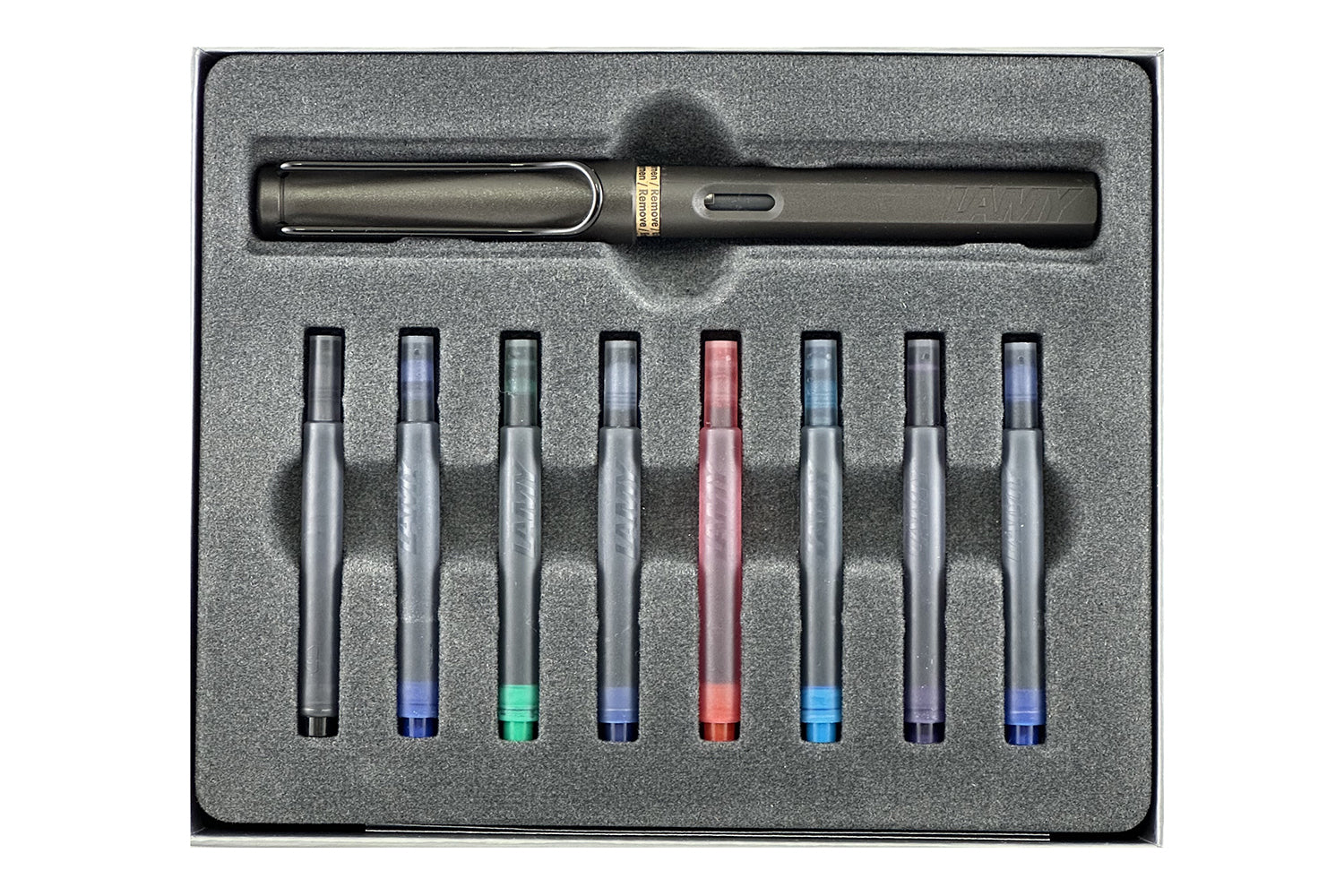 LAMY safari & ink cartridges gift set - charcoal