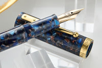 Magna Carta Mag 600 Piston Fountain Pen - Golden Blue (Special Edition)