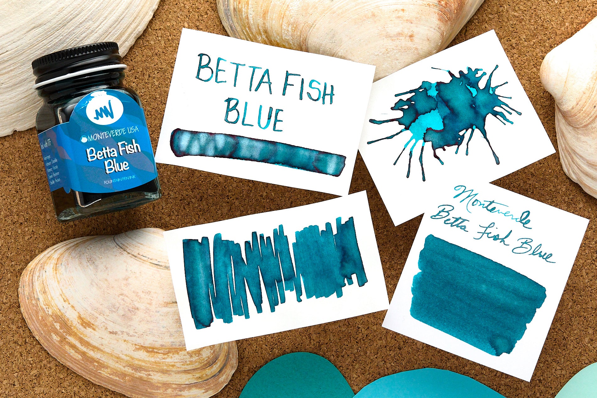 Monteverde Betta Fish Blue - 30ml Bottled Ink