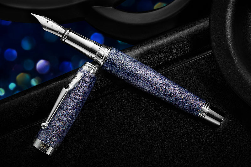 Monteverde Invincia Fountain Pen - Blue Sparkle City (Special Edition)